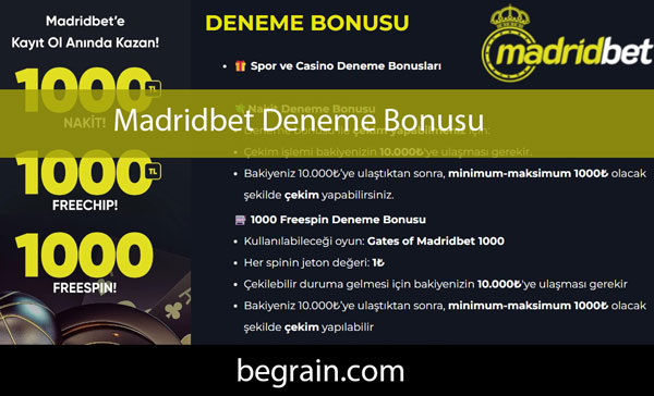 Madridbet deneme bonusu veren efektif sitedir.
